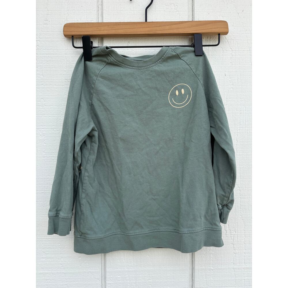 Woven Threads Choose Joy Lightweight Pullover Sweatshirt, Green, Sz S‎